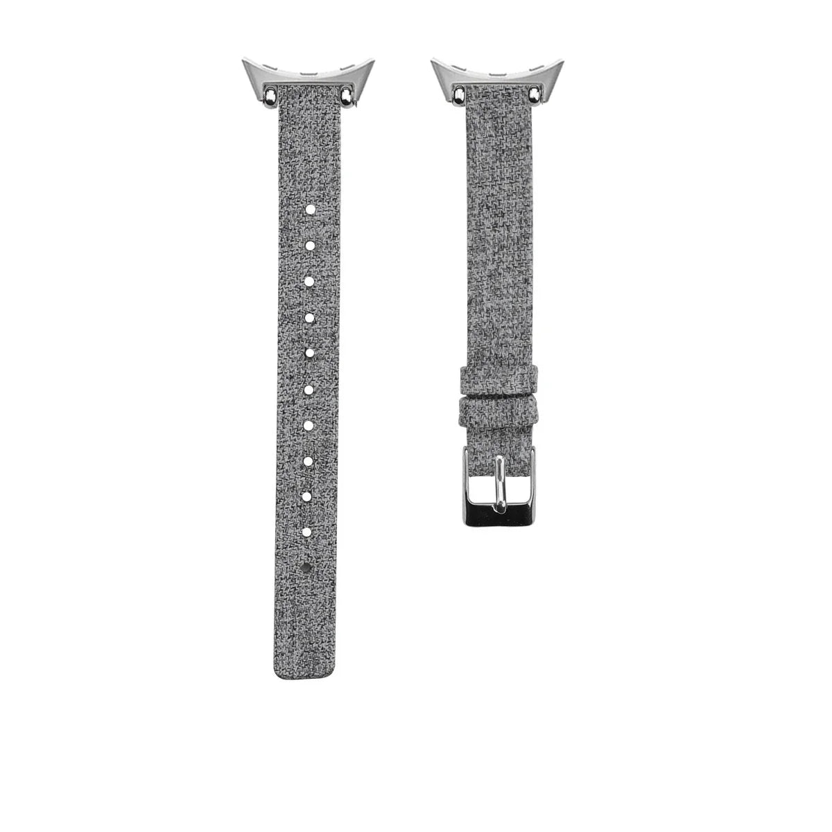 Google Pixel Watch 5, 4 & 3 Slim Canvas Band, Leather Lining
