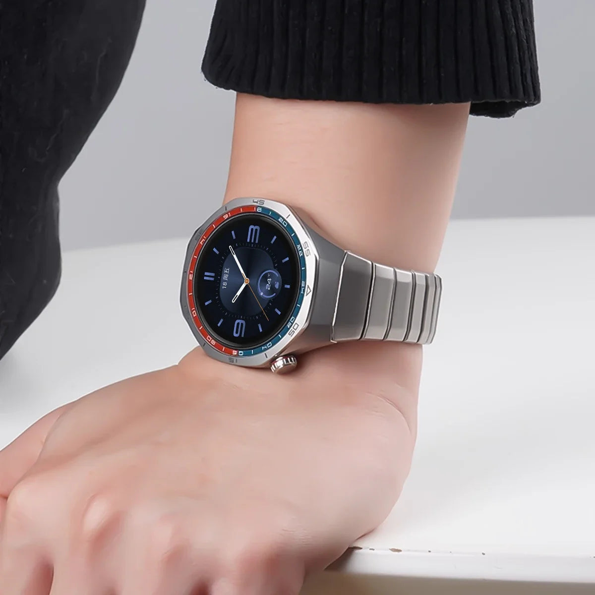Titanium Metal Band for Huawei Watch GT6 Pro 46mm – No Gap Quick Release Bracelet