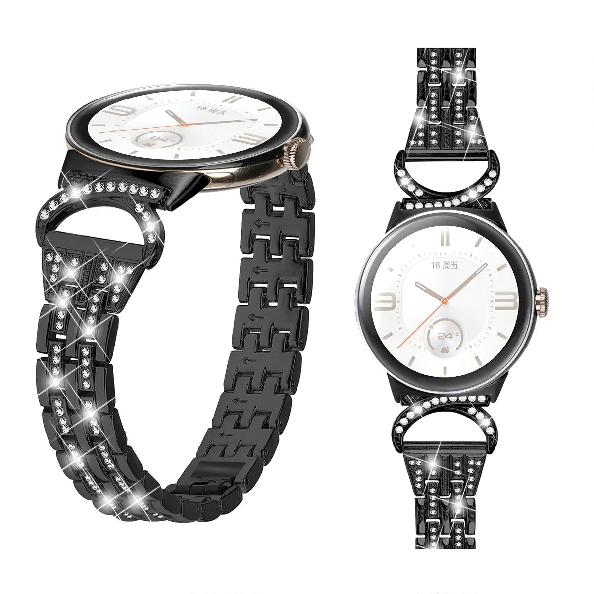 Google Pixel Watch 5, 4 & 3 41mm Rhinestone Bead Bracelet Band