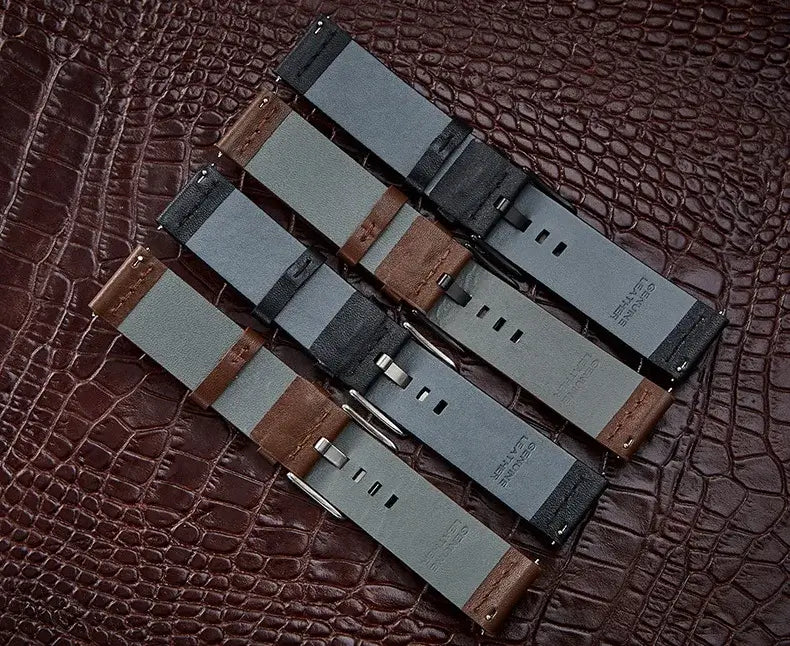 Amazfit Balance, GTR, GTS & Bip Leather Band with Square Holes