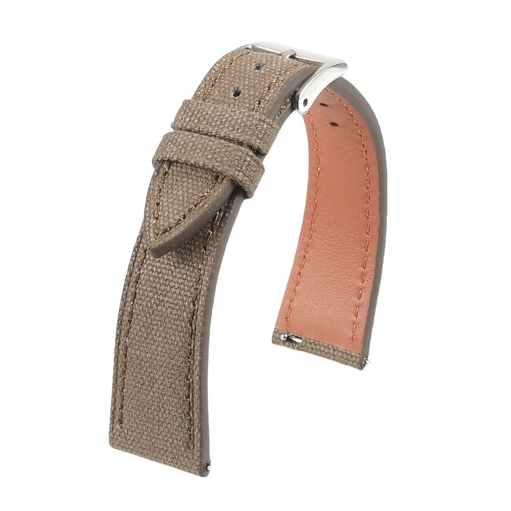 Motorola Moto Watch Slim Canvas Band with Leather Lining