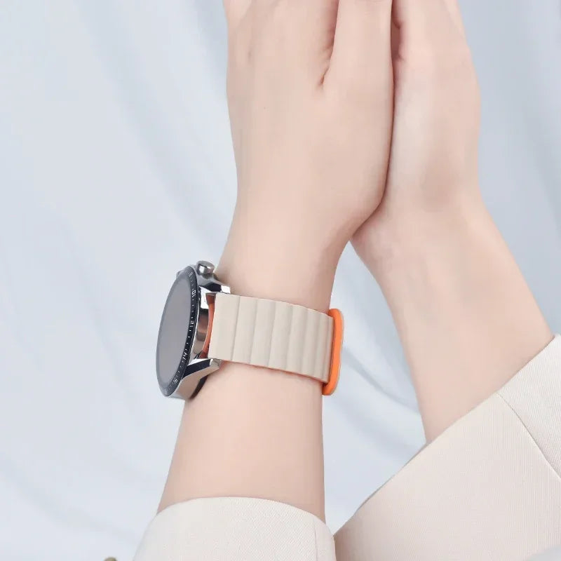 COROS PACE & APEX Ribbed Two-Tone Magnetic Loop Band, 28 Colors