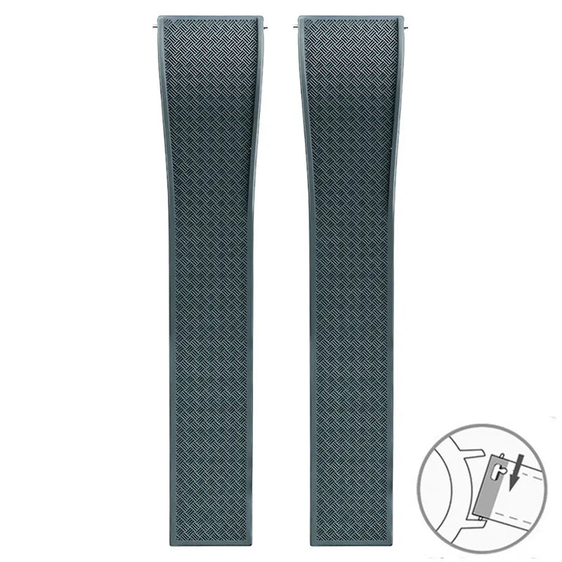 Polar Vantage, Grit X & Ignite FKM Rubber Band with Folding Clasp