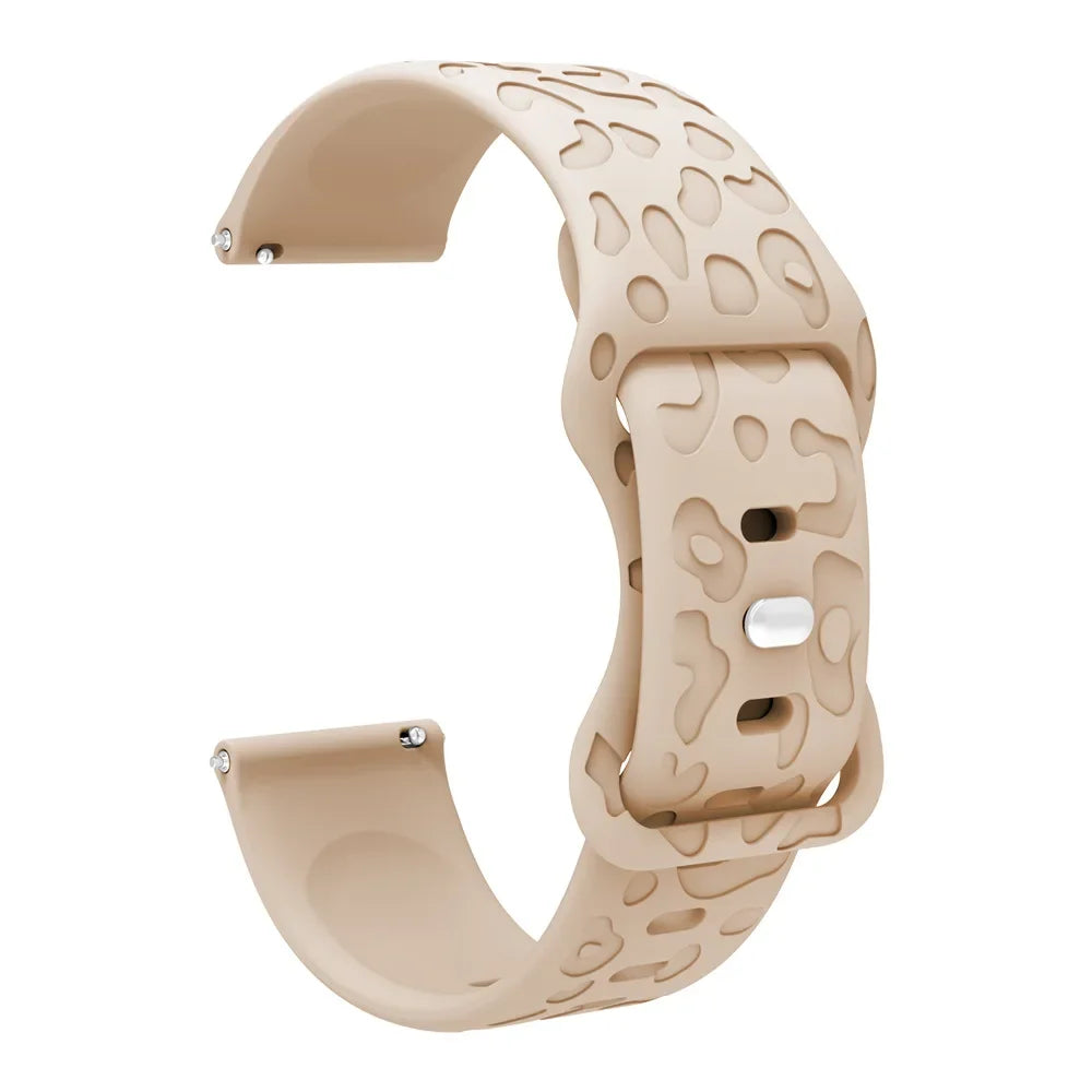 Motorola Moto Watch Leopard Print Silicone Band