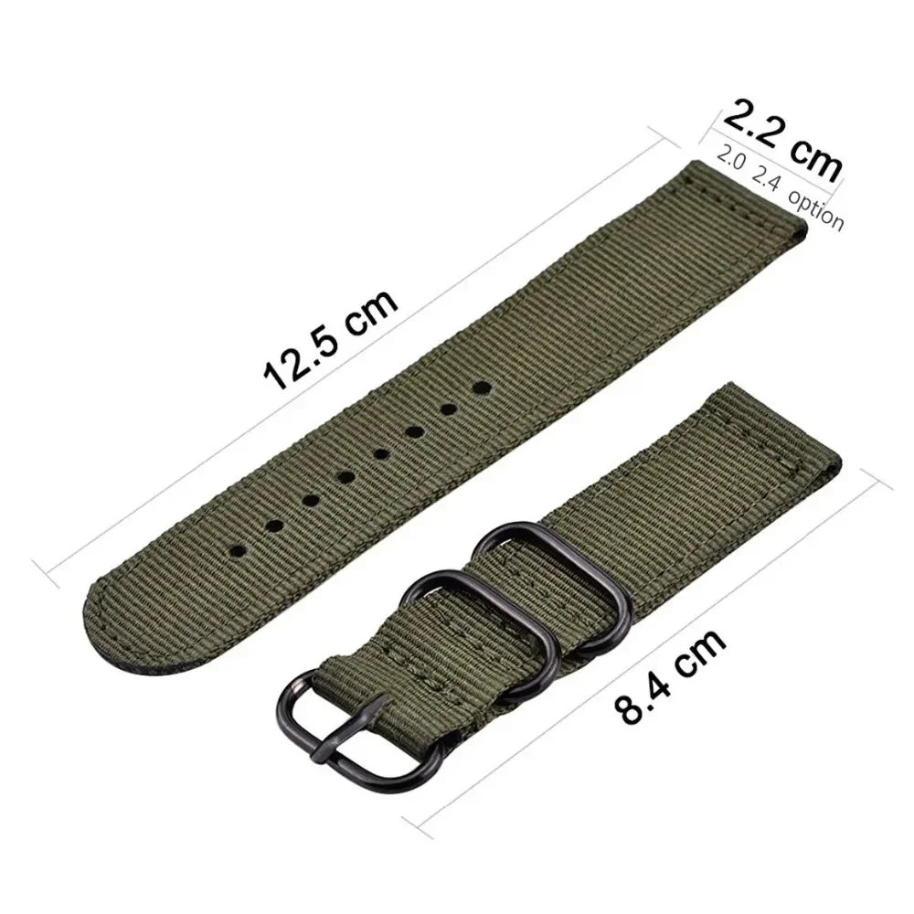 OnePlus Watch Nylon NATO-Style Two-Piece Band, Quick Release