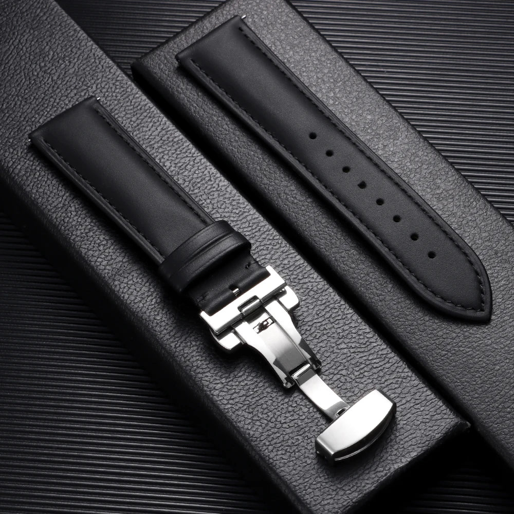 Polar Vantage, Grit X & Ignite Leather Band with Butterfly Clasp