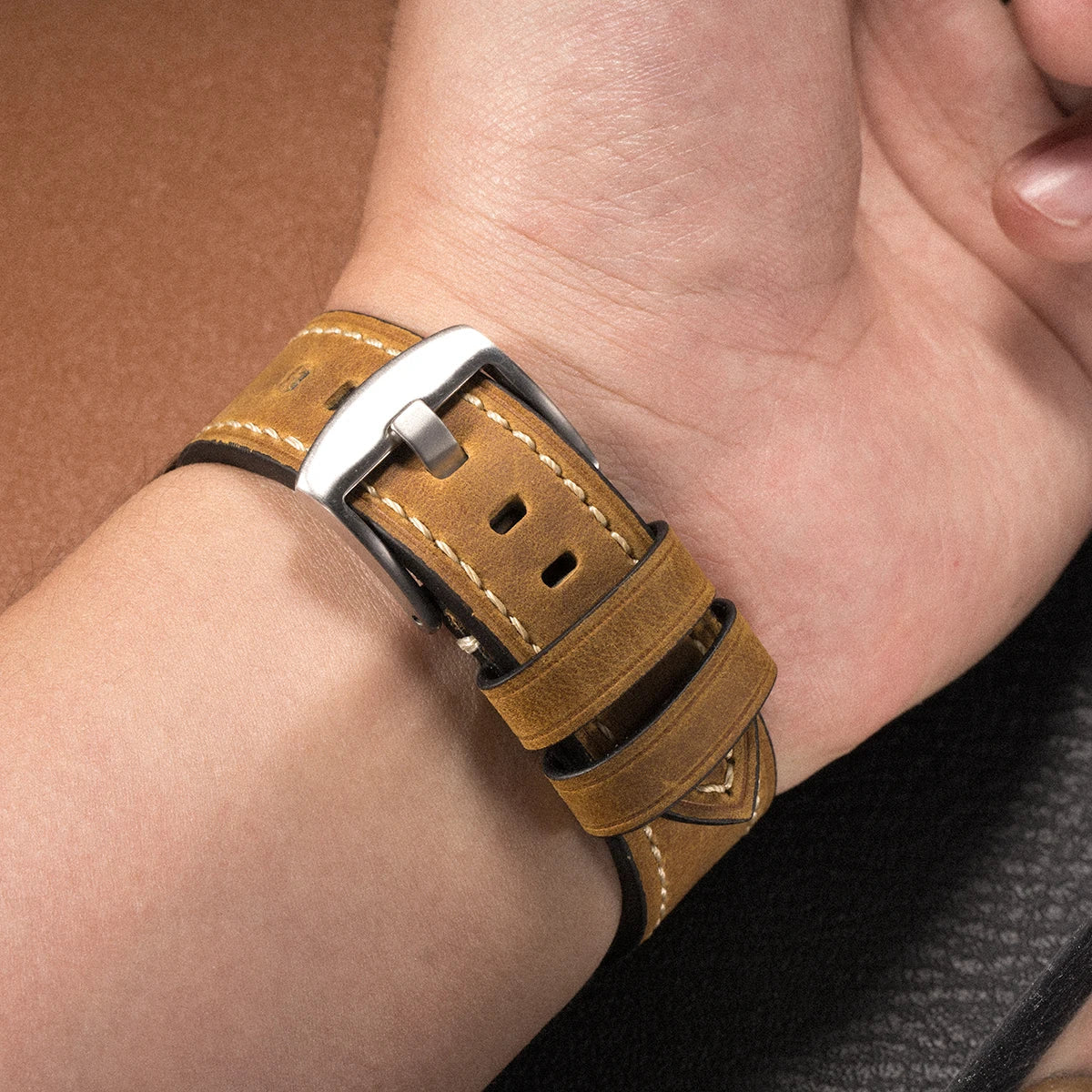 Genuine Leather Band for Samsung Galaxy Watch 8, 8 Classic 46mm & Ultra 47mm