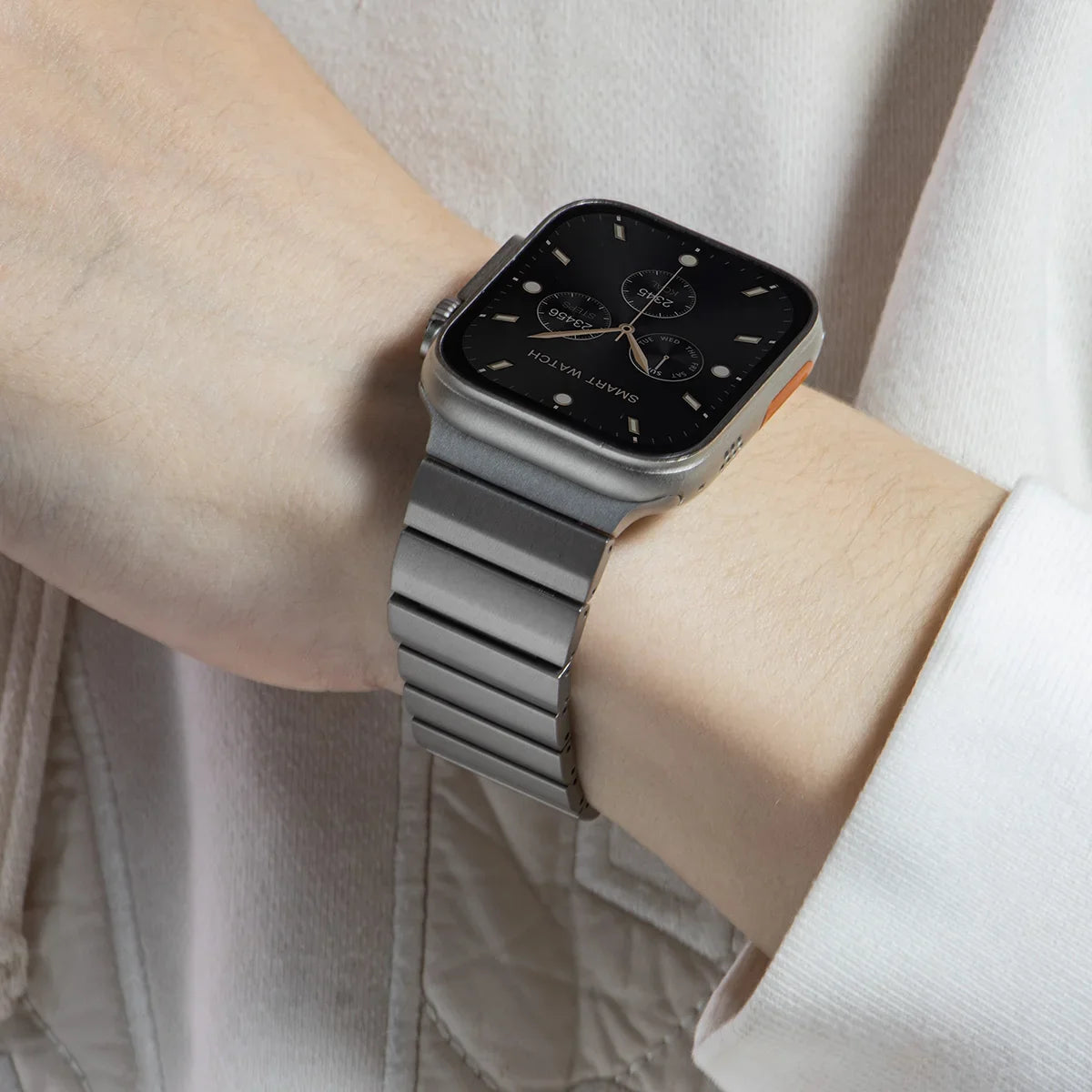 Titanium Magnetic Band for Apple Watch Ultra 1/2/3/4 49mm | Series 10/11/12 42/44/45/46mm