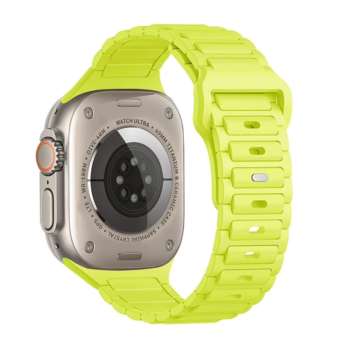 Silicone Strap for Apple Watch Ultra 3/2/1 49mm – Series 11/10/9/8/7/6/SE/5/4 46/45/44/42/41/40mm