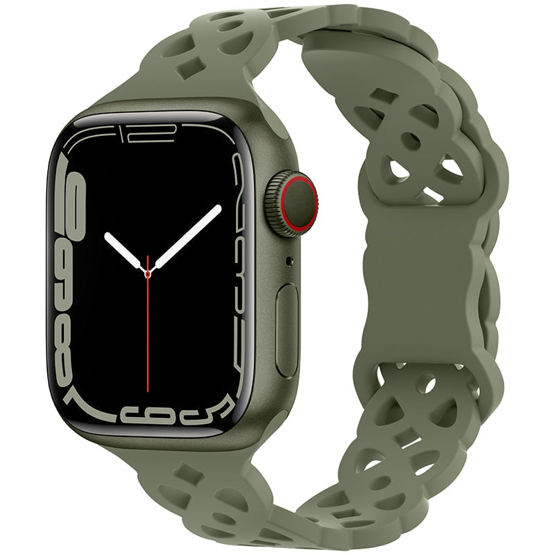 Silicone Strap Apple Watch Band Series - Stylish Comfort & Compatibility