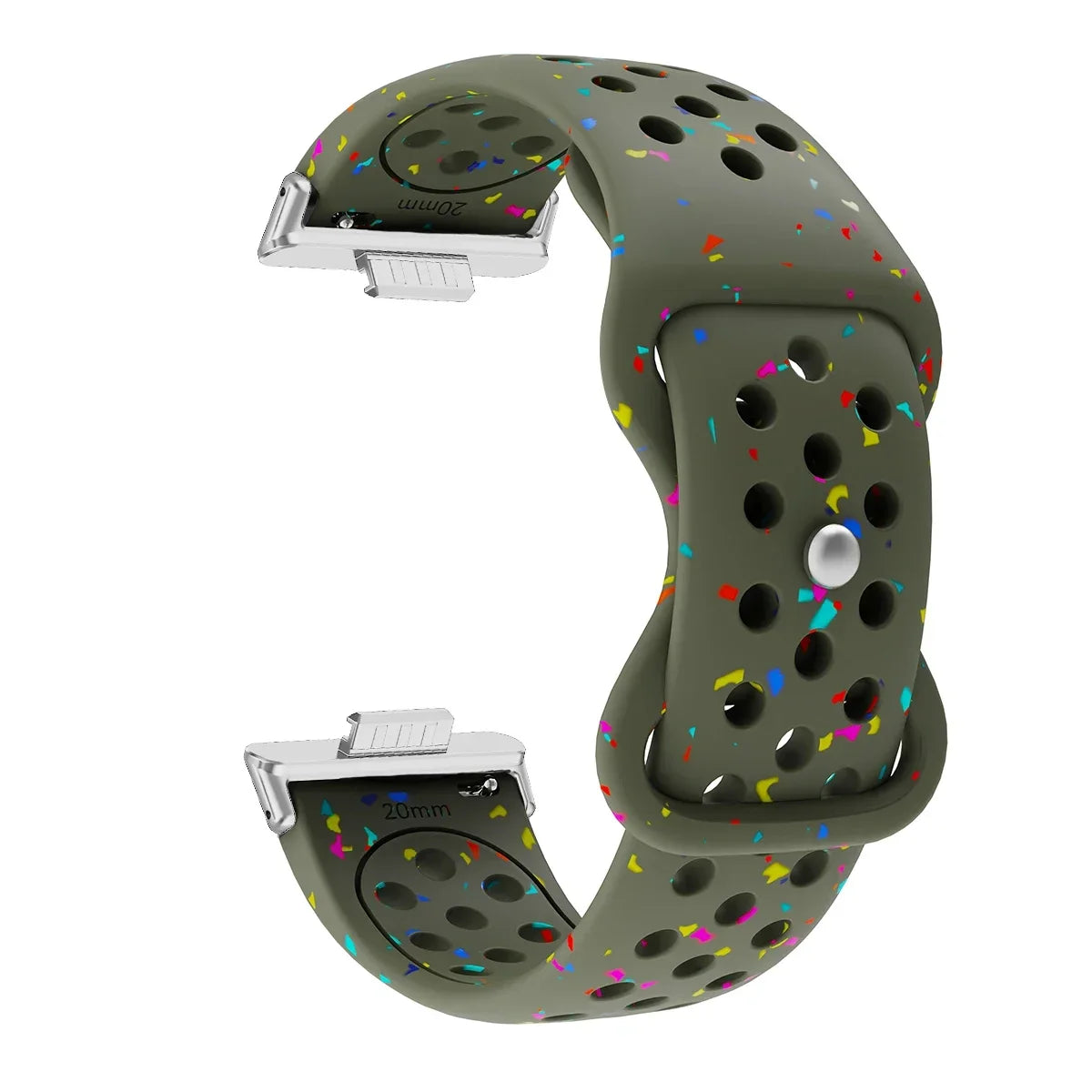 Sport Silicone Watch Band for Huawei Watch Fit 3 / Fit 2 / Fit 1 – Stamp Pattern