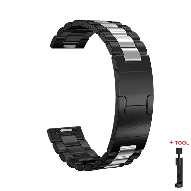 22MM Stainless Steel Band for Huawei Watch GT6 Pro / GT5 / GT4 & CMF Watch Pro / Xiaomi Watch S4