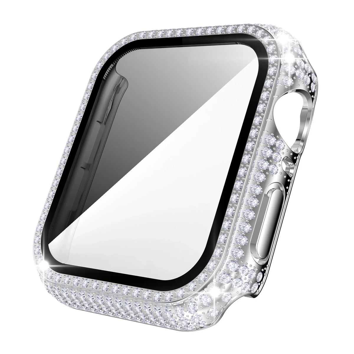 Rhinestone Apple Watch Case with Screen Protector, Series 1-11 & SE