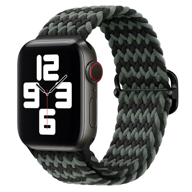 Braided Nylon Solo Loop for Apple Watch Series 1-12, SE & Ultra 1/2/3/4