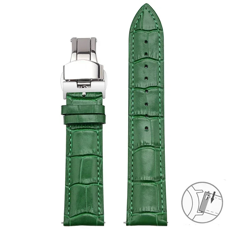 Suunto Race, Vertical & 9 Peak Croc-Embossed Leather Band