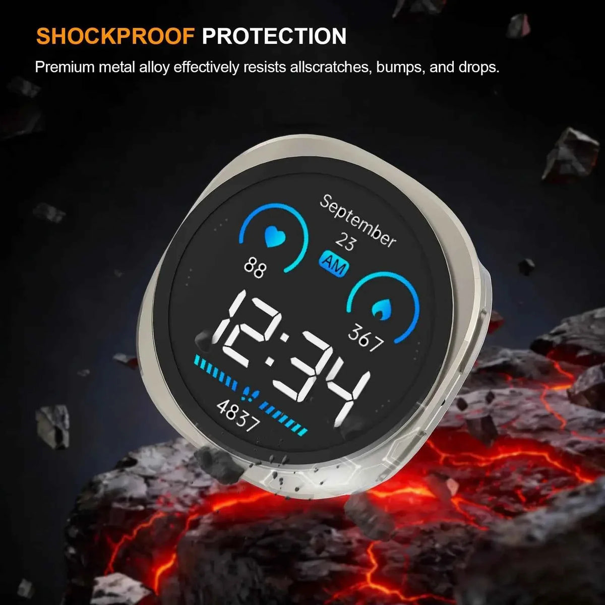 3-in-1 Metal Case for Samsung Galaxy Watch 9 & 8 40mm 44mm | Screen Protector & Aluminum Bumper