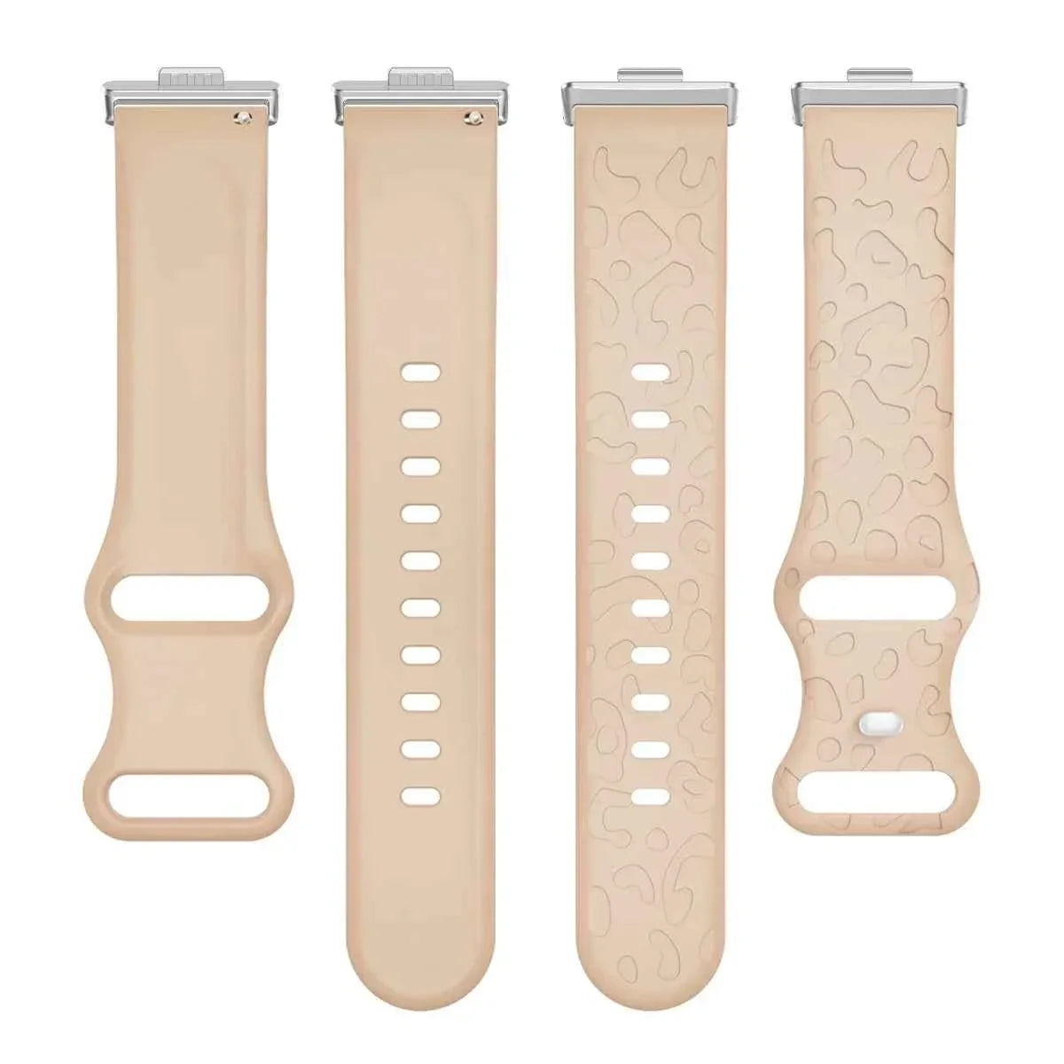 Leopard Engraved Silicone Watch Band for Huawei Watch Fit 4 / 4 Pro / Fit 3 / Fit 2