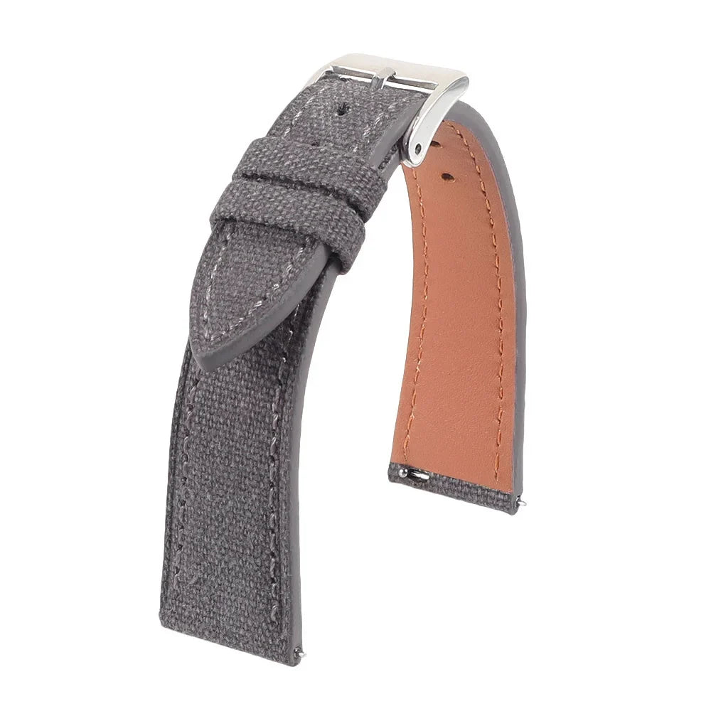 TicWatch Pro 3, E3 & GTH Slim Canvas Band with Leather Lining