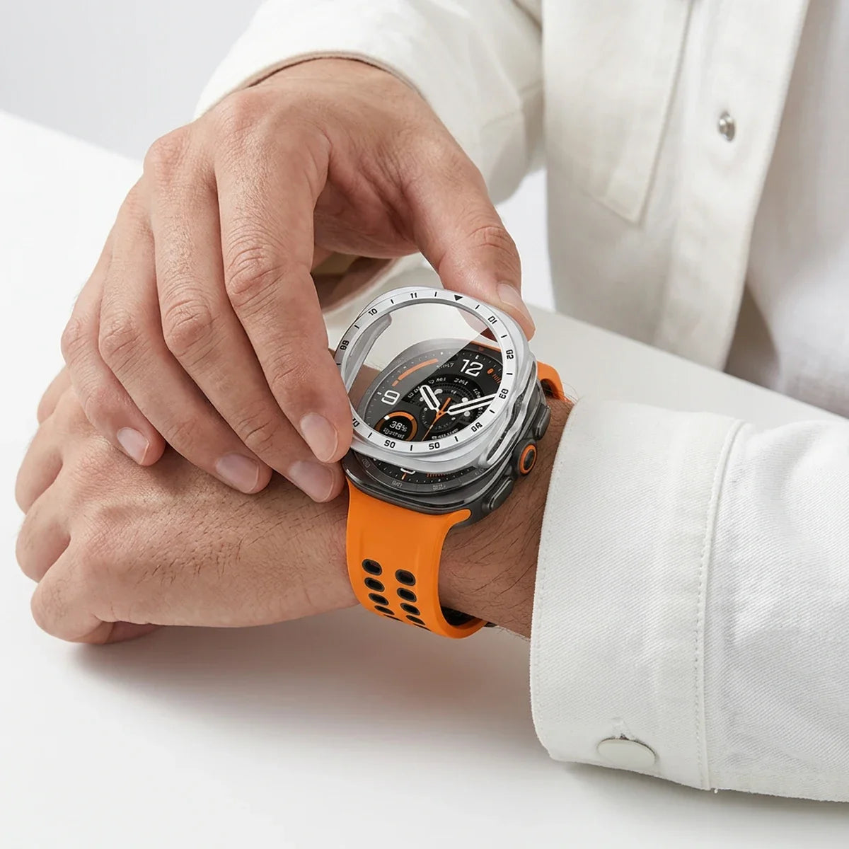 Samsung Galaxy PC Hollow Watch Band - Ultra/Ultra2 Glass Case
