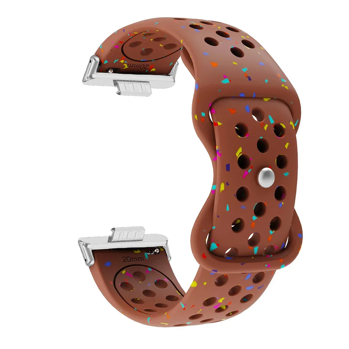 Sport Silicone Watch Band for Huawei Watch Fit 3 / Fit 2 / Fit 1 – Stamp Pattern
