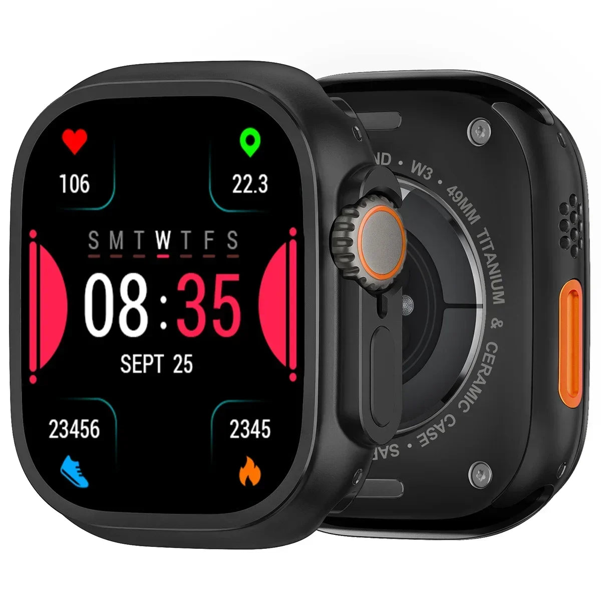 Metal Alloy Case for Apple Watch Series 11/10/9/8/7/6/SE/5/4 – Upgrade to Ultra 1-2 49mm Look