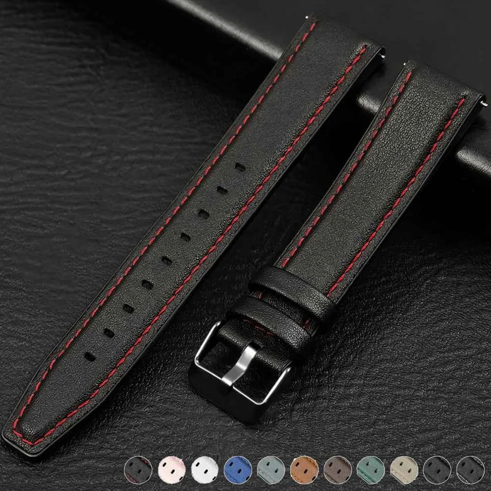 20MM / 22MM Leather Band – Samsung Galaxy Watch 6/5/4, Gear S3 & Huawei GT4 / Amazfit