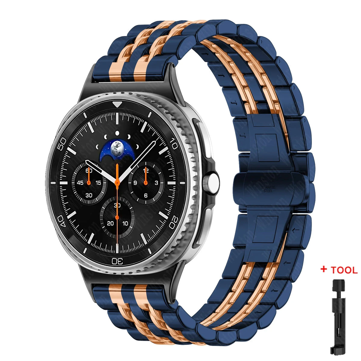 Stainless Steel Band for Samsung Galaxy Watch 8 40mm 44mm, 8 Classic 46mm & Ultra 47mm