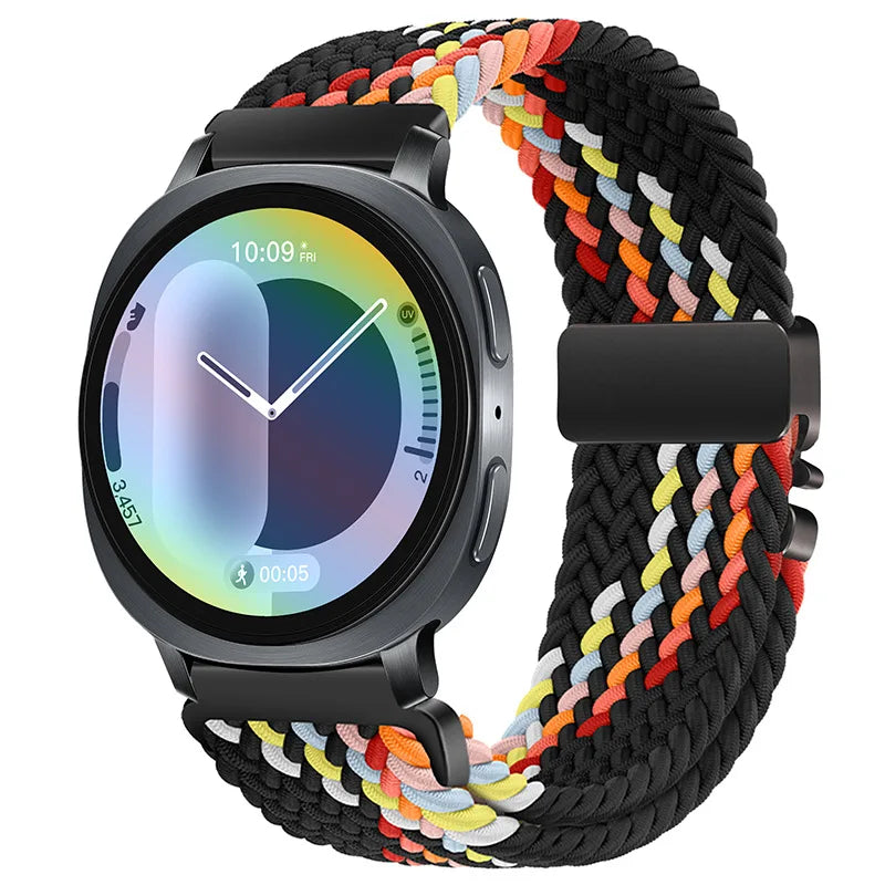 Samsung Galaxy Watch Elastic Woven Nylon Band | Watch 9 & 8 40mm 44mm / Watch 8 Classic 46mm / Galaxy Ultra 47mm (2025) Sport Strap