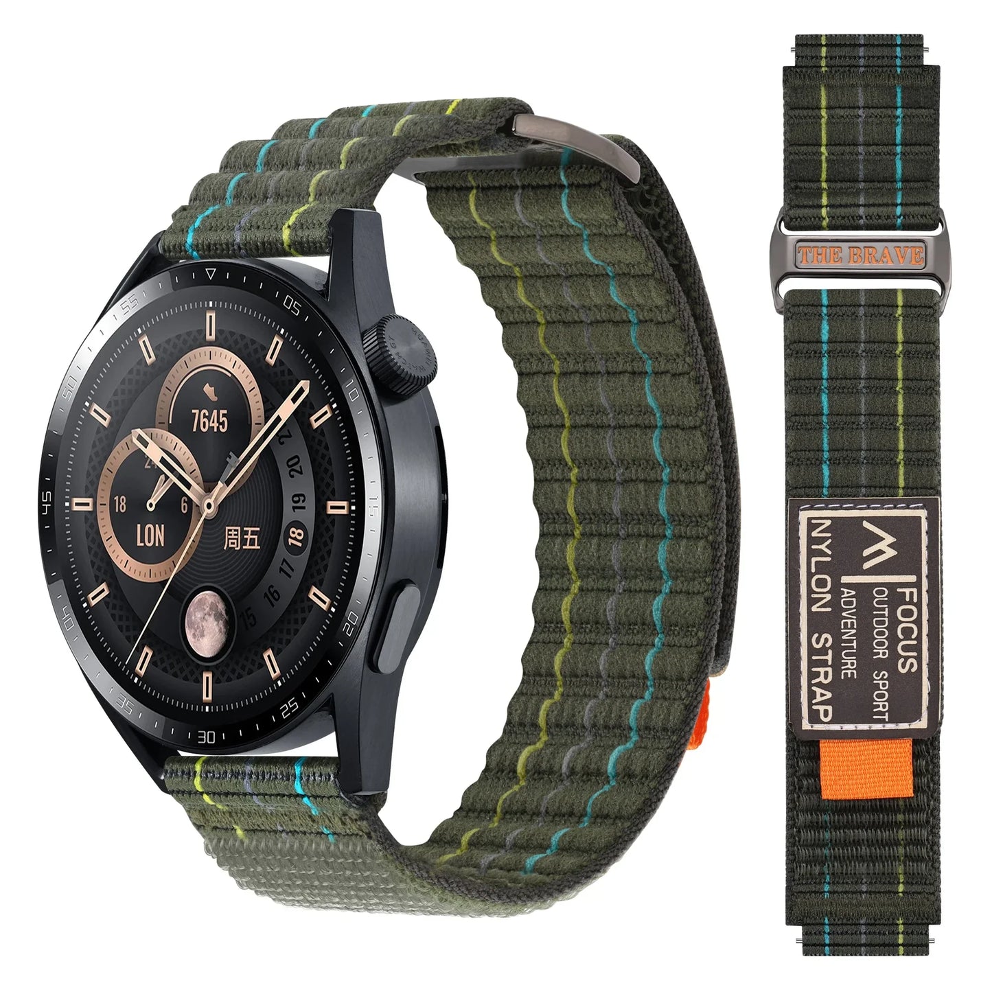 Motorola Moto Nylon Trail Loop Band Sport Smartwatch Strap Men Women