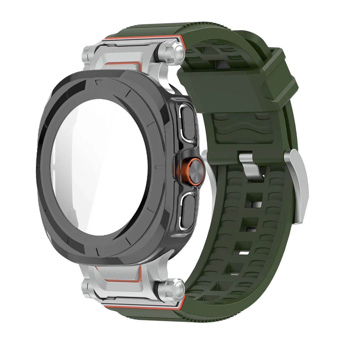 Samsung Galaxy Ultra/Ultra2 Silicone Sport Watch Band - Acrylic Case