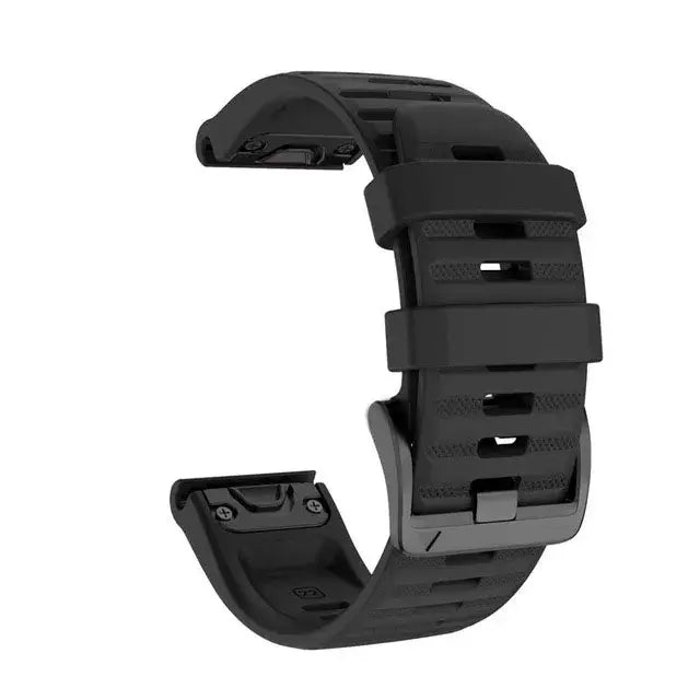 Garmin QuickFit 22/26mm Silicone Band, Solid or Two-Tone Perforated