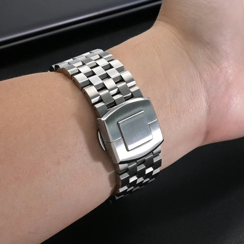 Garmin QuickFit 22/26mm Five-Link Steel Bracelet with Butterfly Clasp
