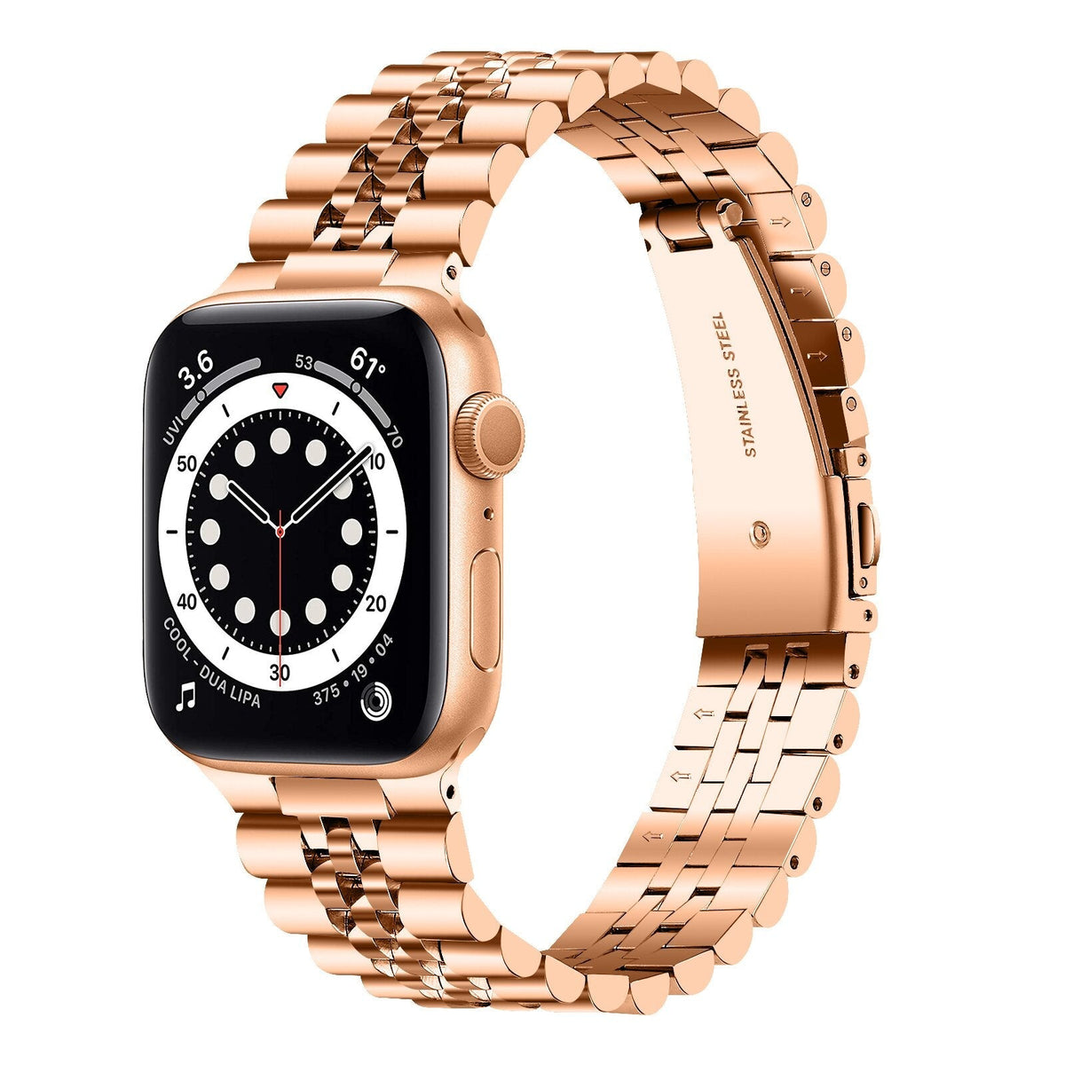 Slim Stainless Steel Apple Watch Band Series 11/10/9/8/7/6/5/4/ SE / Ultra 1/2/3