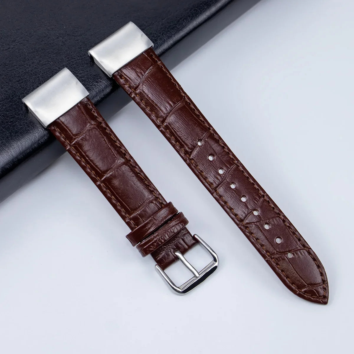 Garmin QuickFit 20/22/26mm Croc-Embossed Leather Band