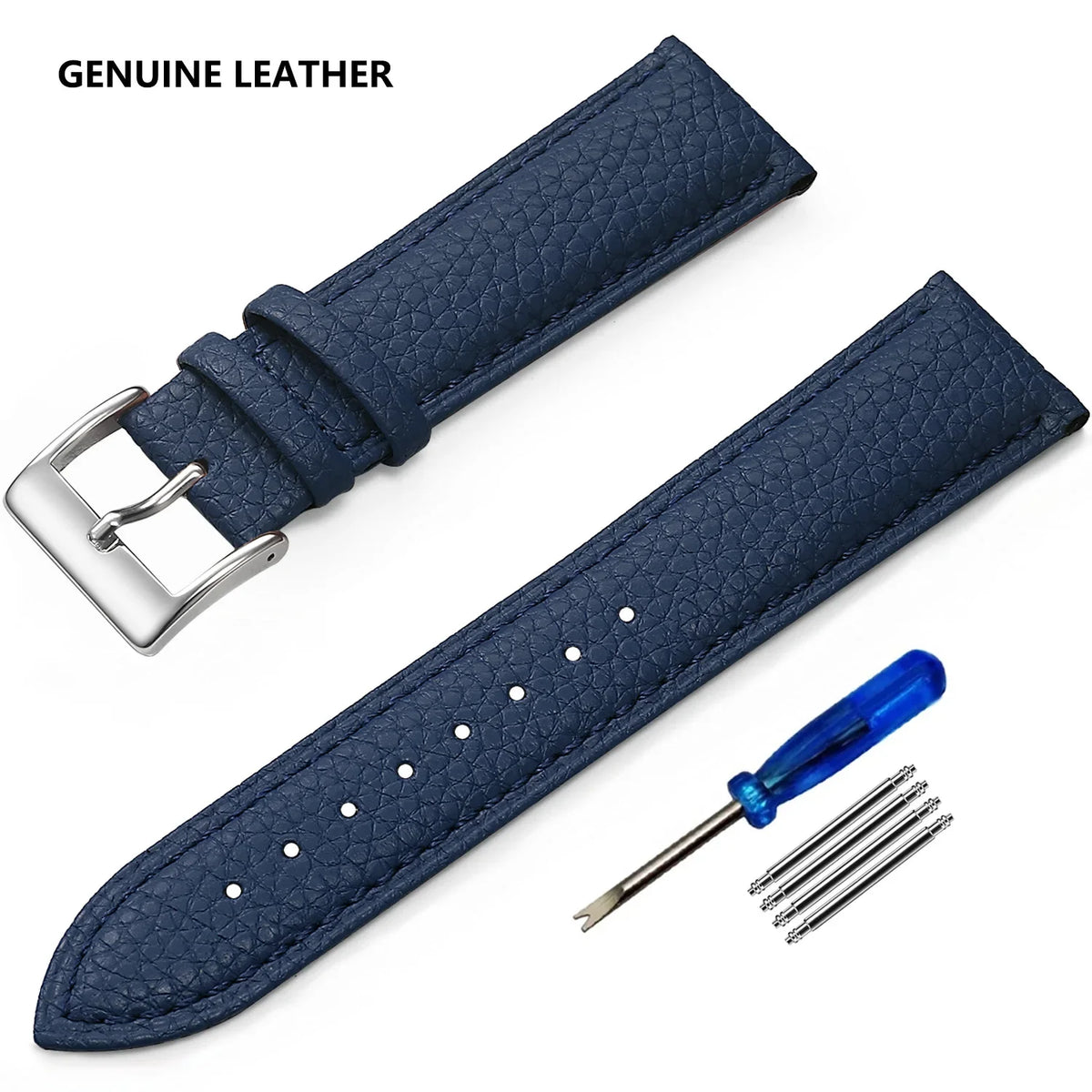 OnePlus Watch Grained Leather Band, Spring Bars & Tool