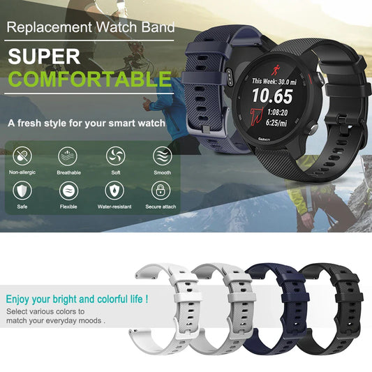 COROS Silicone Watch Band Quick Release Strap for Smartwatch
