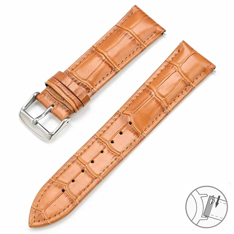 Suunto Race, Vertical & 9 Peak Croc-Embossed Leather Band