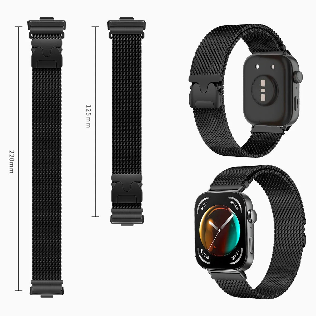 Milanese Magnetic Band for Huawei Watch Fit 3