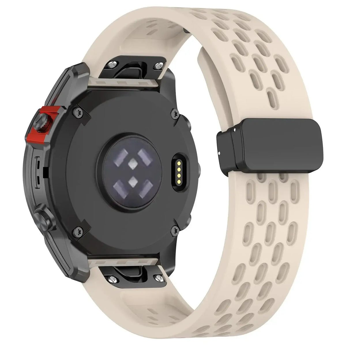 Garmin QuickFit 20/22/26mm Perforated Silicone Magnetic Clasp Band
