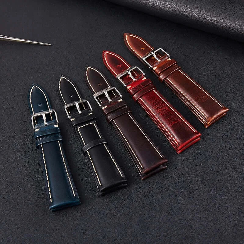 Amazfit Balance, GTR, GTS & Bip Oil-Wax Cowhide Leather Band