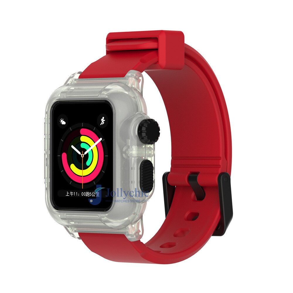 Silicone Band+Case For Apple Watch Strap - Stylish Protection