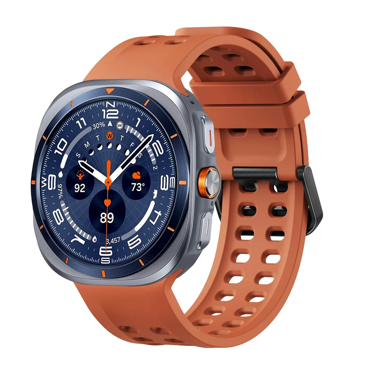 Silicone Sport Band for Samsung Galaxy Watch Ultra 2 & Ultra 2025 47mm | Replacement Strap