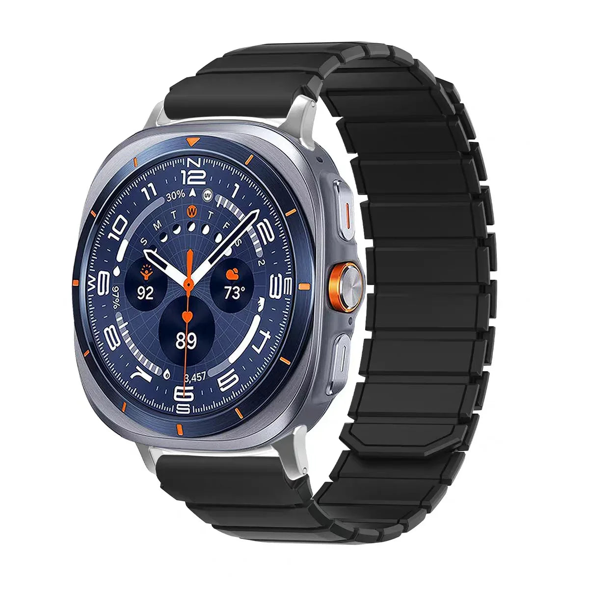 Samsung Galaxy Silicone Magnetic Watch Band Fits Watch8/Watch8 Classic/Watch9/Ultra/Ultra2