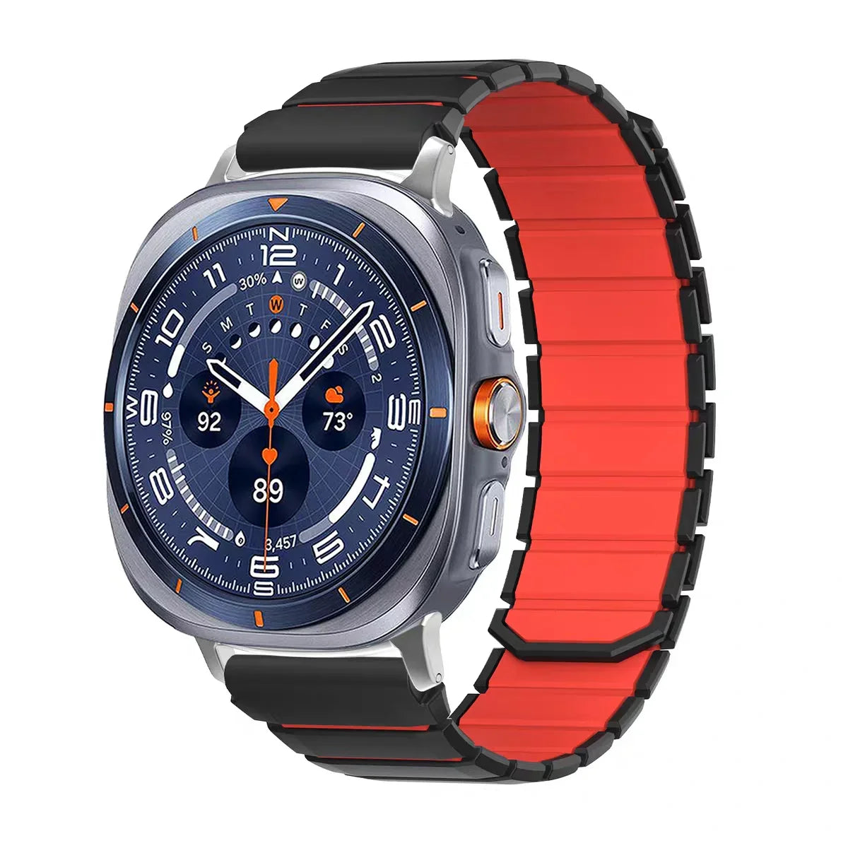 Samsung Galaxy Silicone Magnetic Watch Band Fits Watch8/Watch8 Classic/Watch9/Ultra/Ultra2