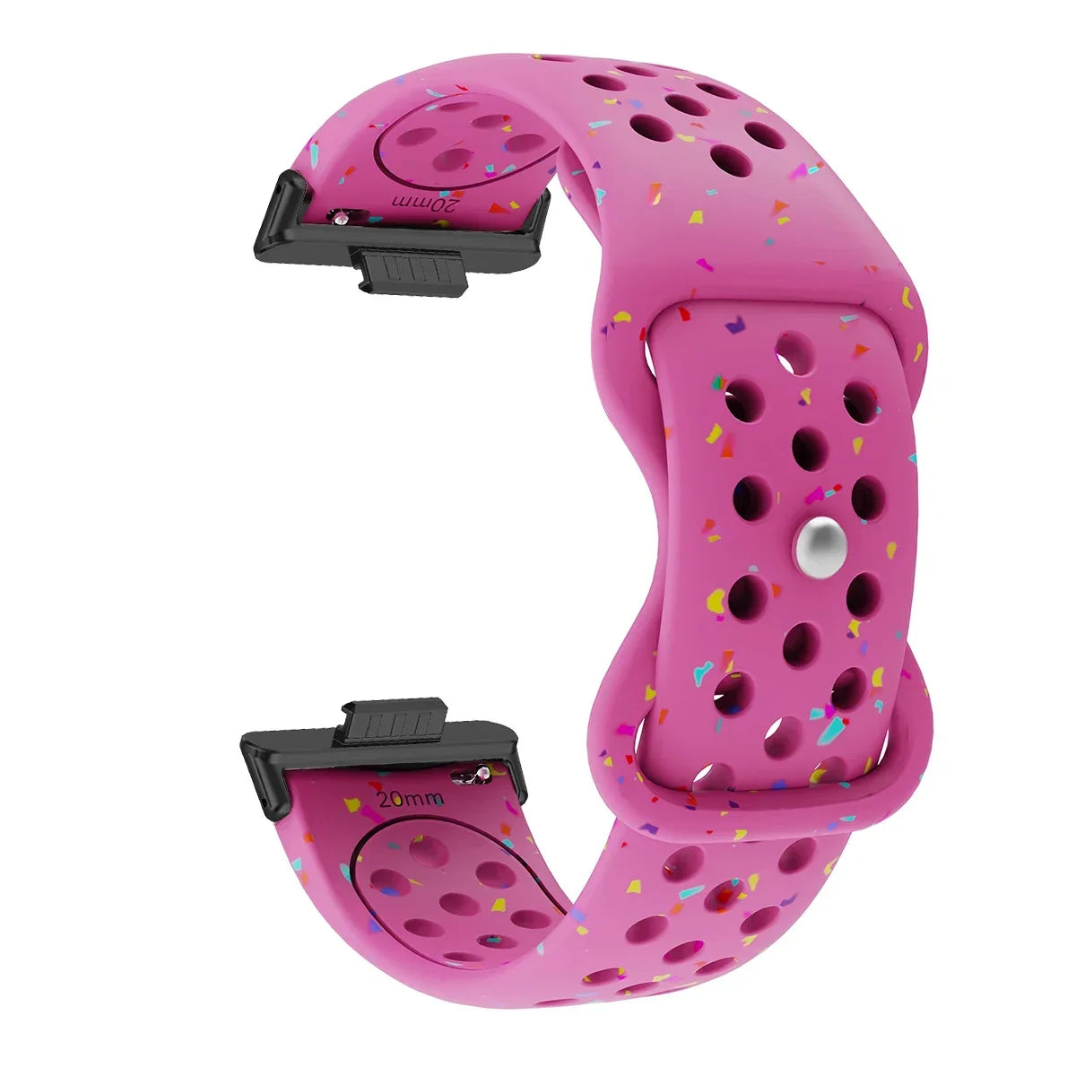 Sport Silicone Watch Band for Huawei Watch Fit 3 / Fit 2 / Fit 1 – Stamp Pattern