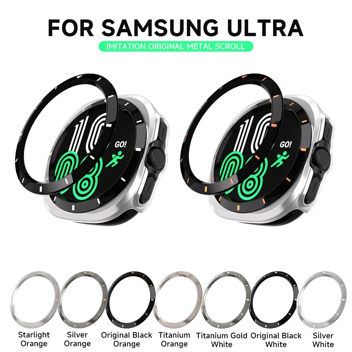 Metal Bezel Ring for Samsung Galaxy Watch Ultra 47mm (2024 & 2025)