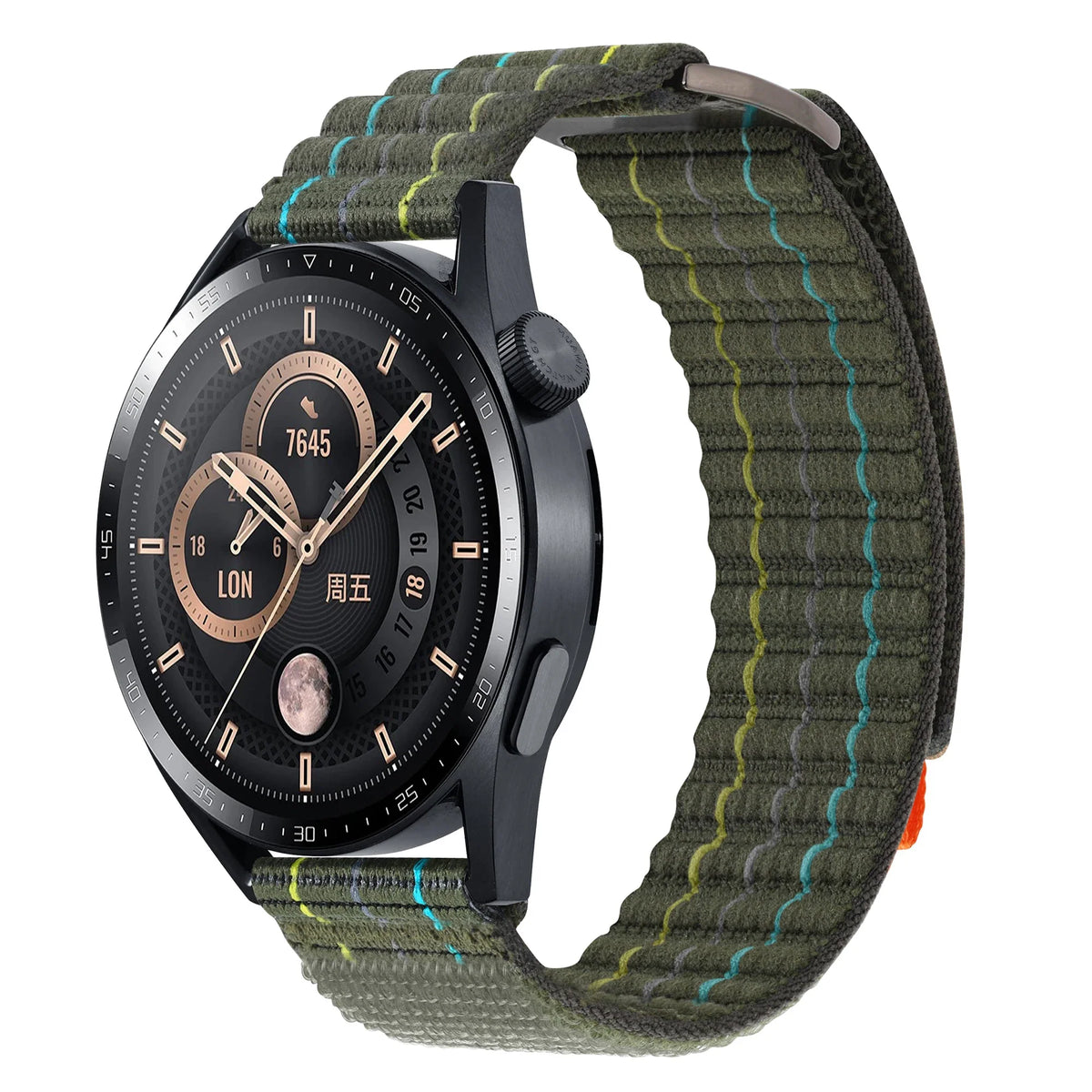 Polar Vantage, Grit X & Ignite Striped Nylon Sport Loop Band