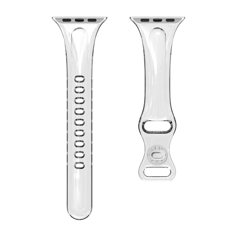Apple Watch Slim Transparent Strap Series 11/10/9/8/7/6/5/4/ SE / Ultra 1/2/3 - Stylish Protection