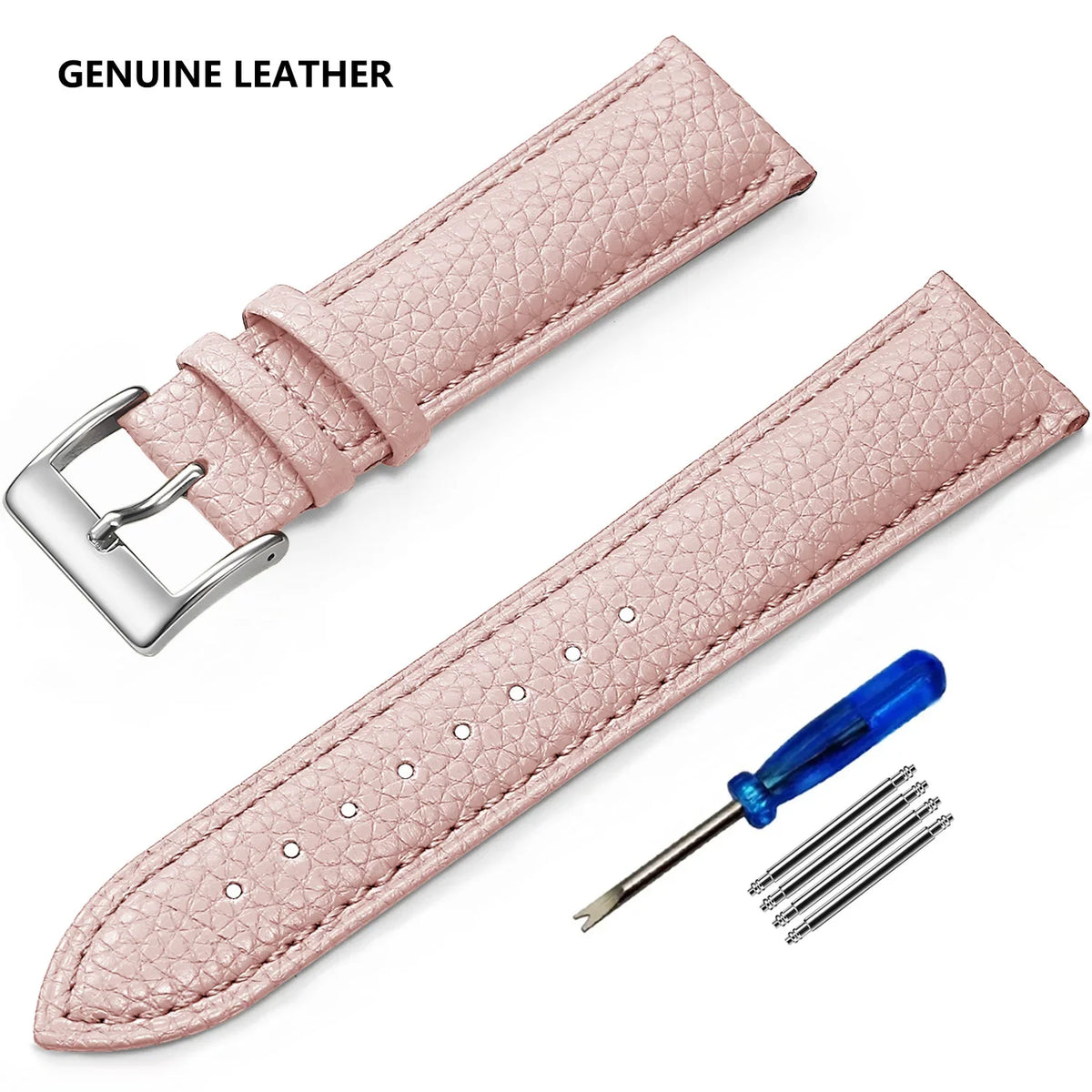 OnePlus Watch Grained Leather Band, Spring Bars & Tool