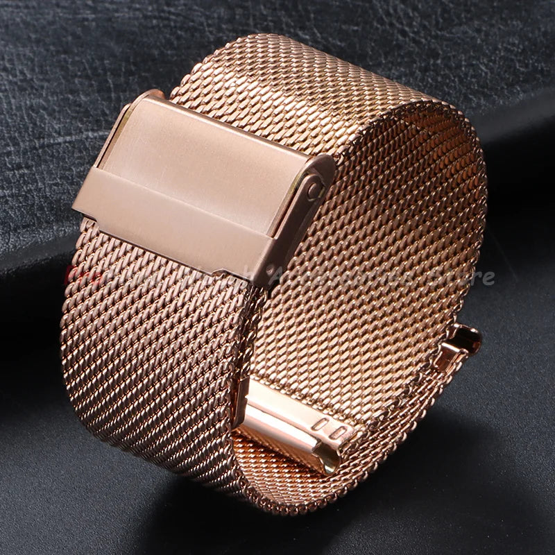 TicWatch Pro 5, Pro 3 & E3 Milanese Mesh Band with Sliding Clasp